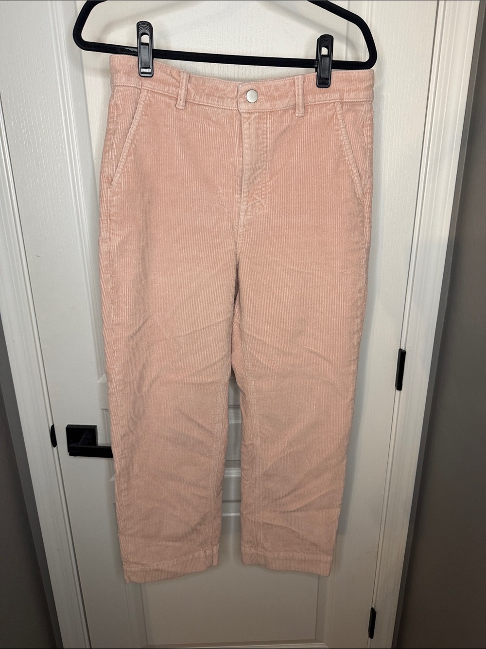 Everlane Dusty Pink Cropped Corduroy Pants
